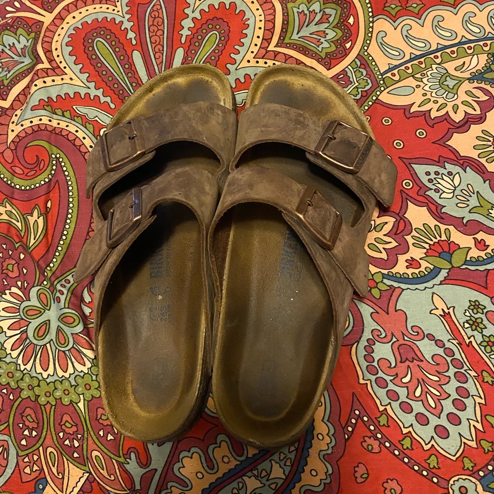 Birkenstock Arizona, worn one season.